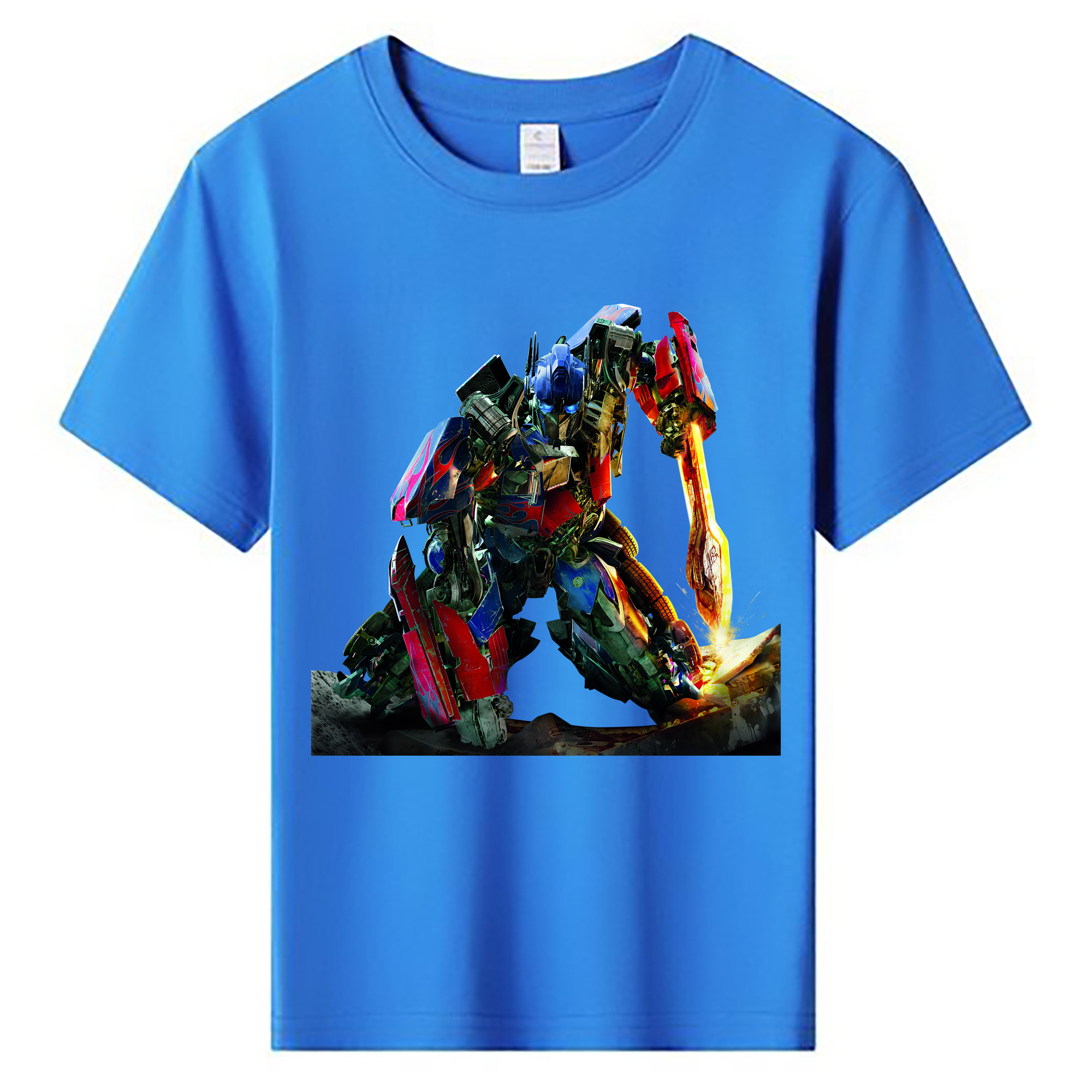 （画像用） Transformers トランスフォーマー 綿100％キッズTシャツ（フロントプリント）